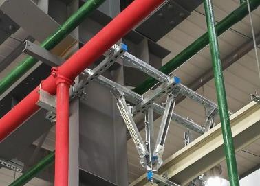 玛纳斯该抗震支架的整体式支吊架结构协调性好